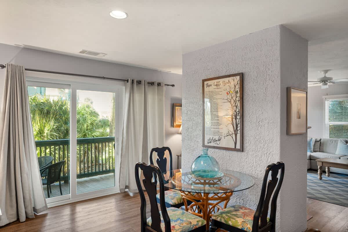 Open concept living and dining rooms