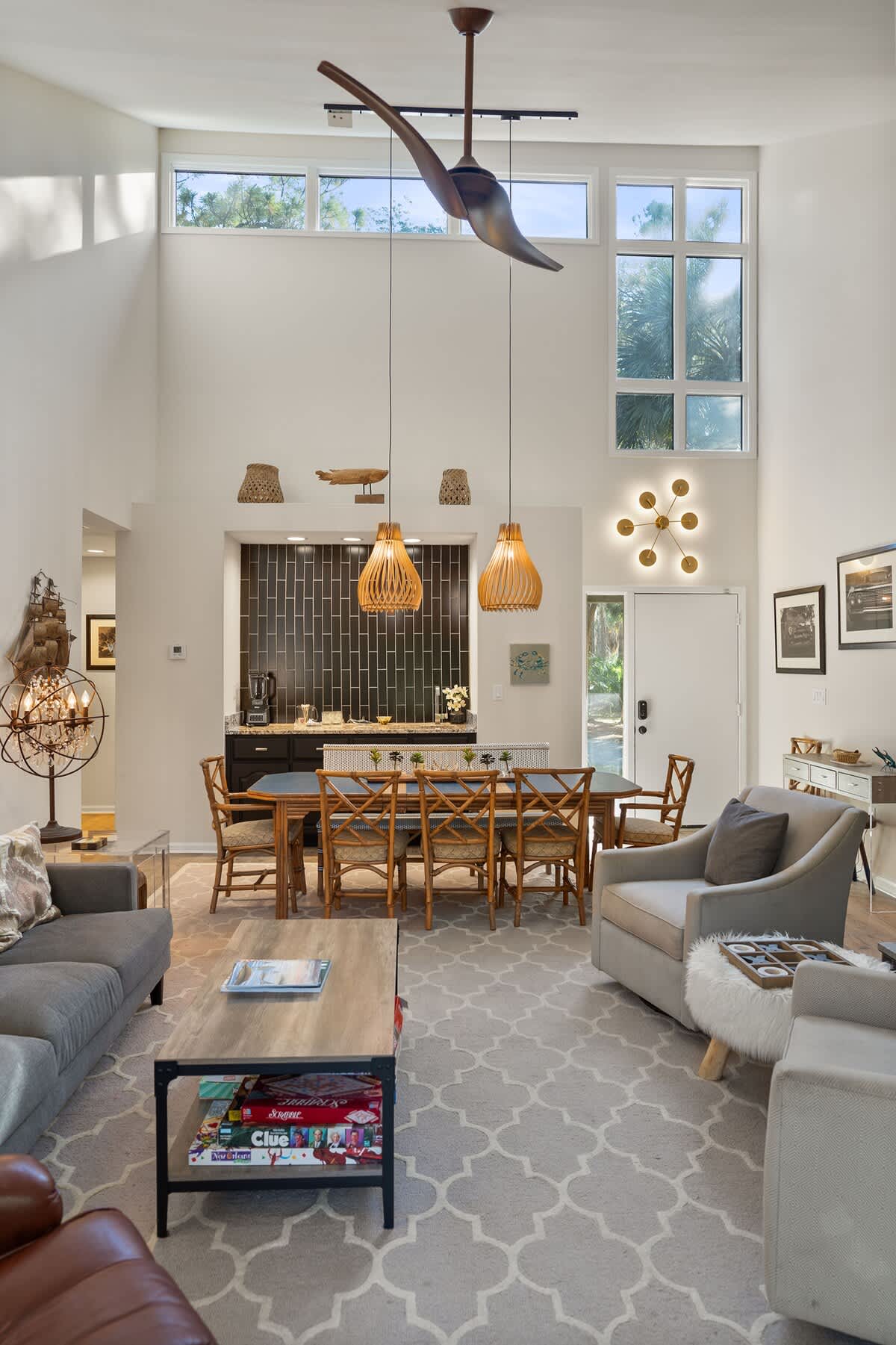 Living Room with Access to Back Deck 