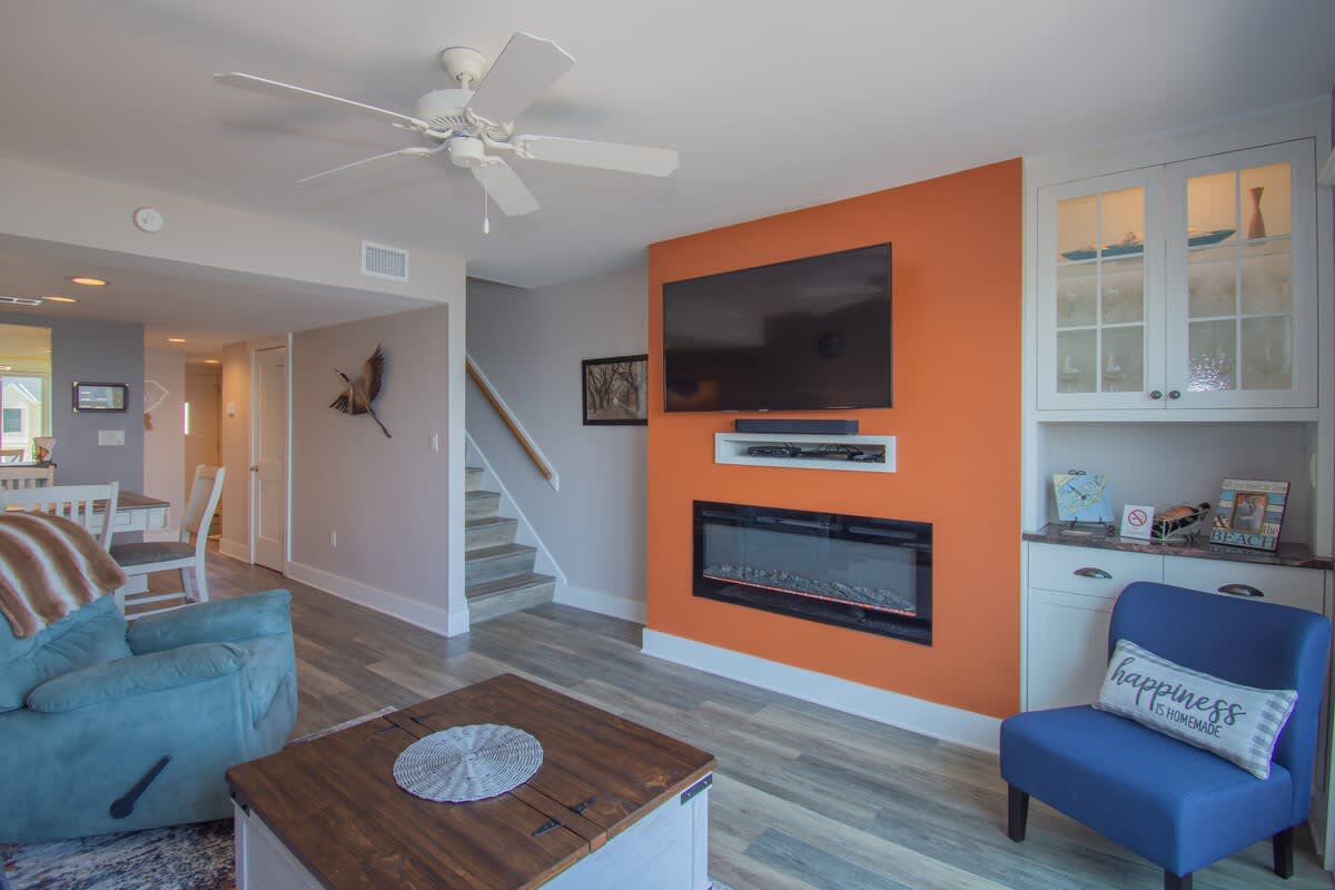 Living Room with Access to Ocean Front Balcony