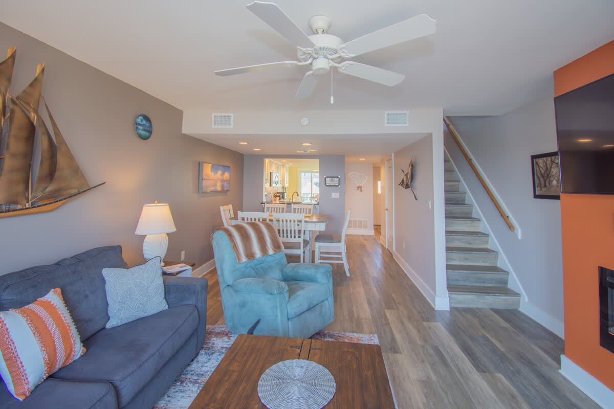 Living Room with Access to Ocean Front Balcony
