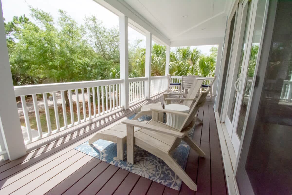 Incredible porch views on multiple levels and areas