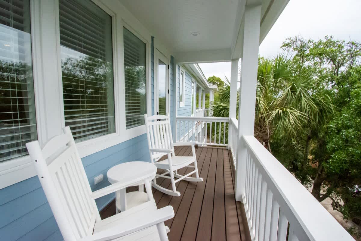 Incredible porch views on multiple levels and areas