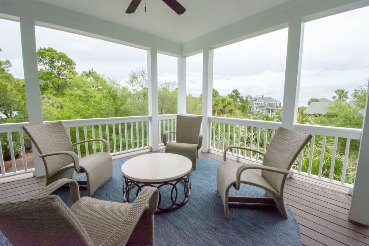 Incredible porch views on multiple levels and areas
