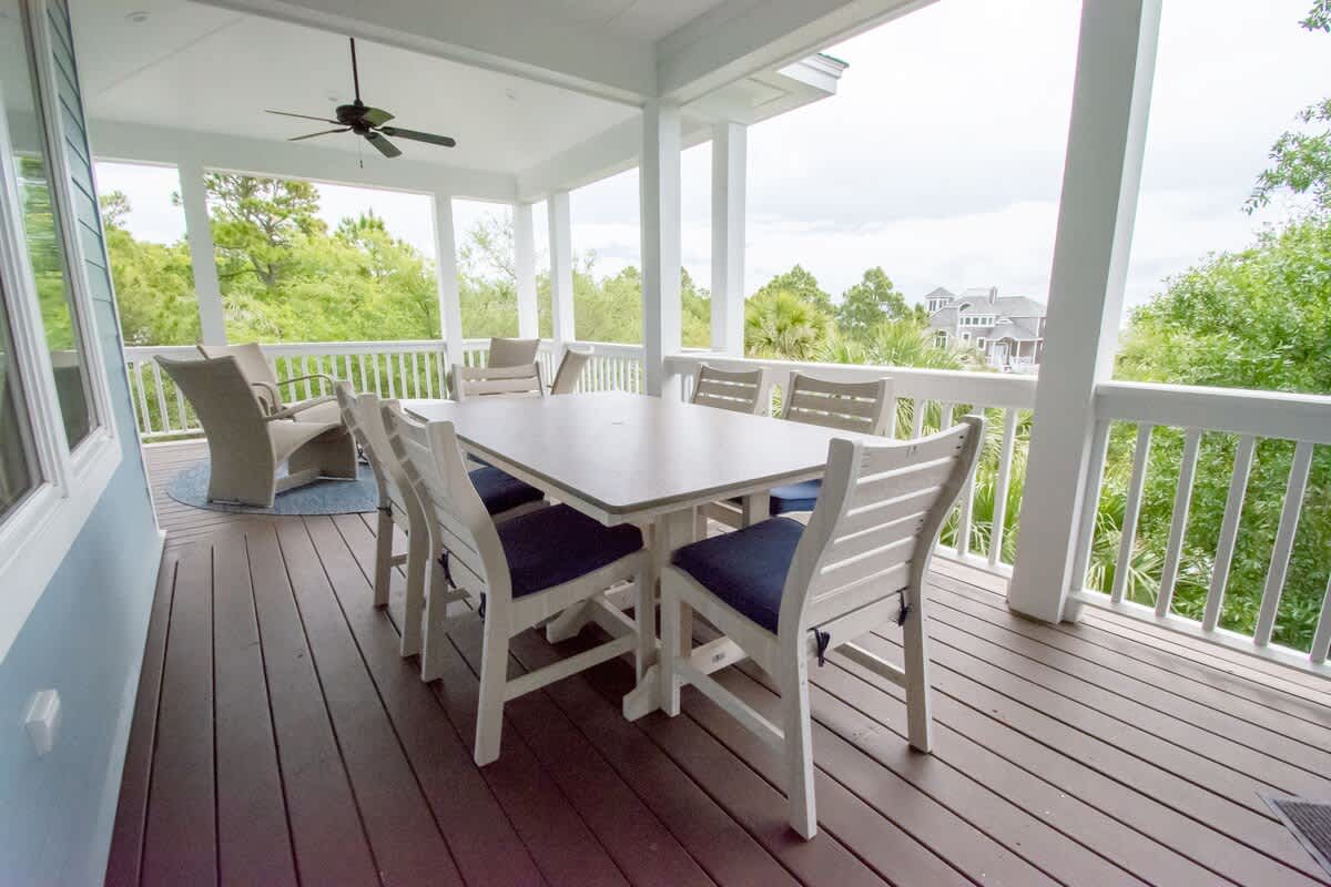 Incredible porch views on multiple levels and areas