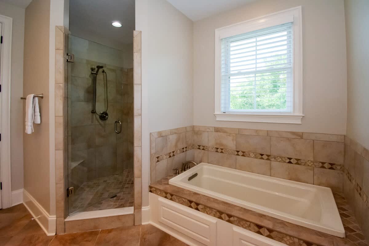 Lovely second floor primary bedroom with en suite bathroom