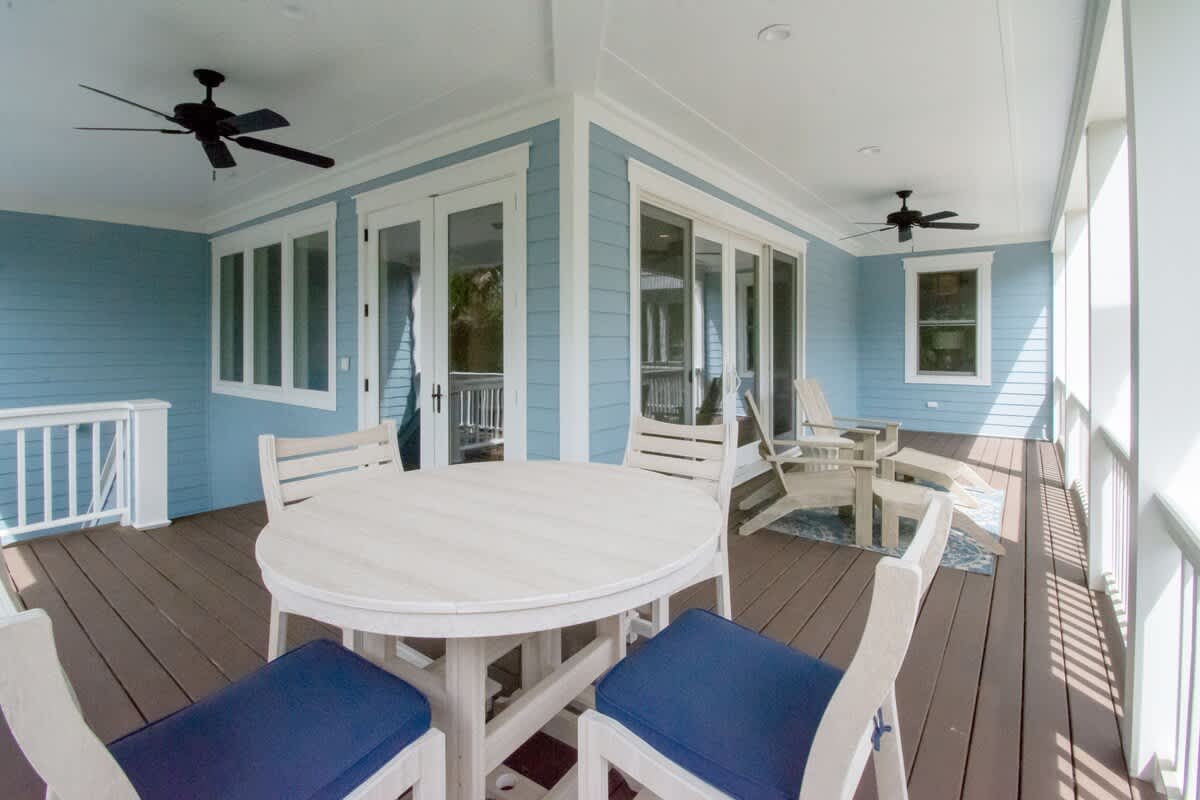 Incredible porch views on multiple levels and areas