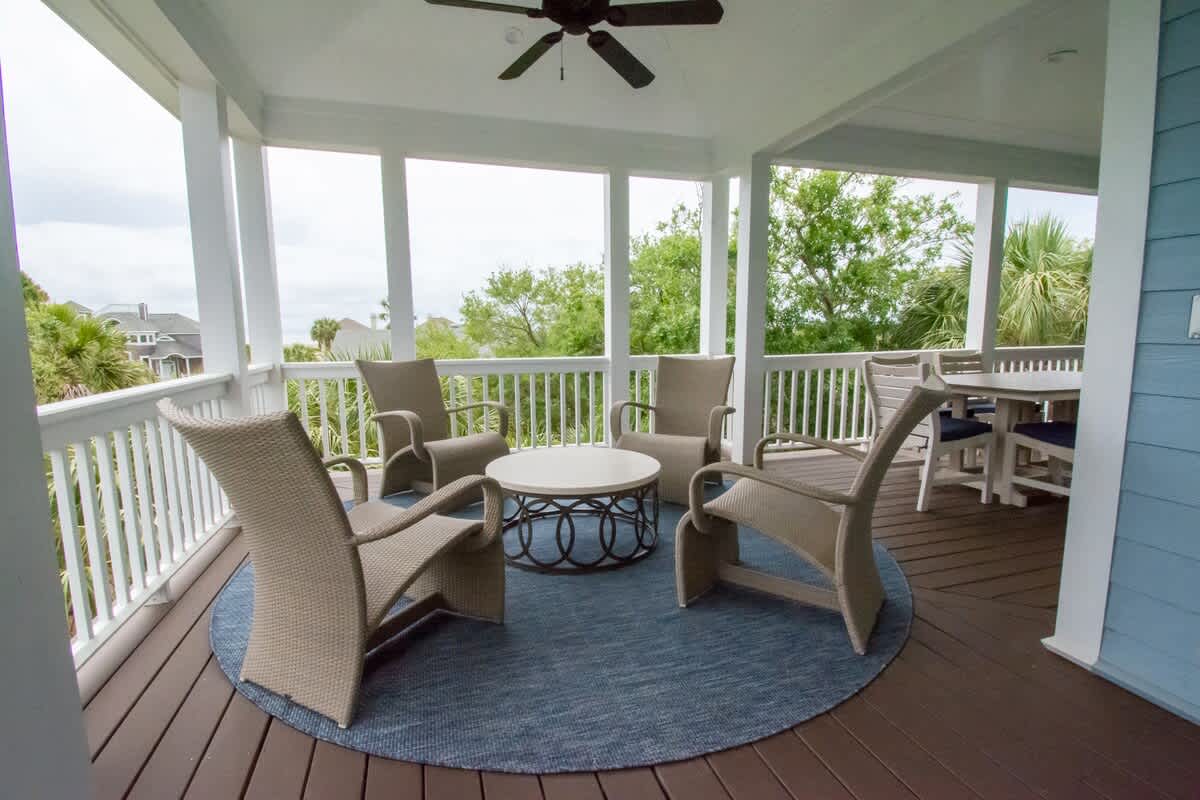 Incredible porch views on multiple levels and areas