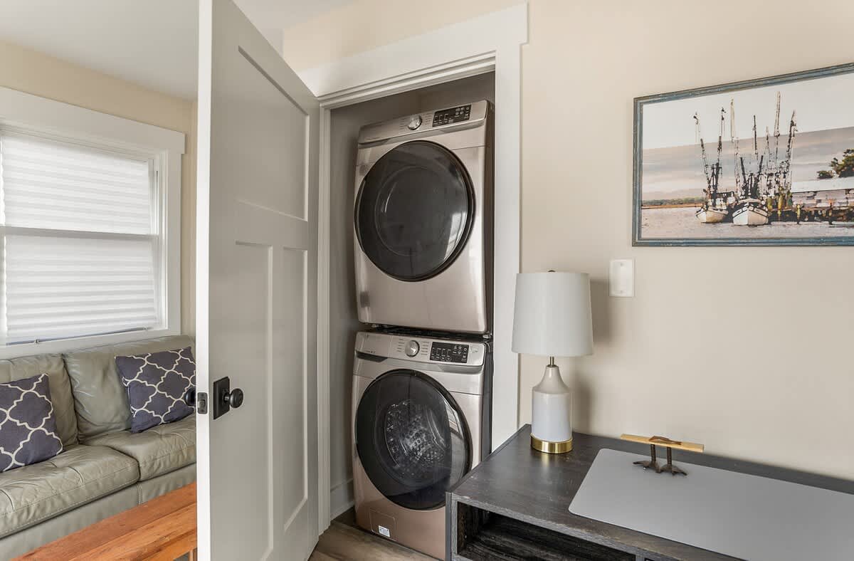 Study with Stackable Washer and Dryer 