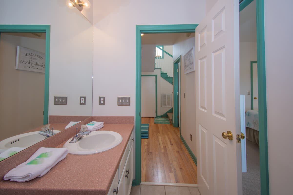 Jack and Jill first floor bathroom