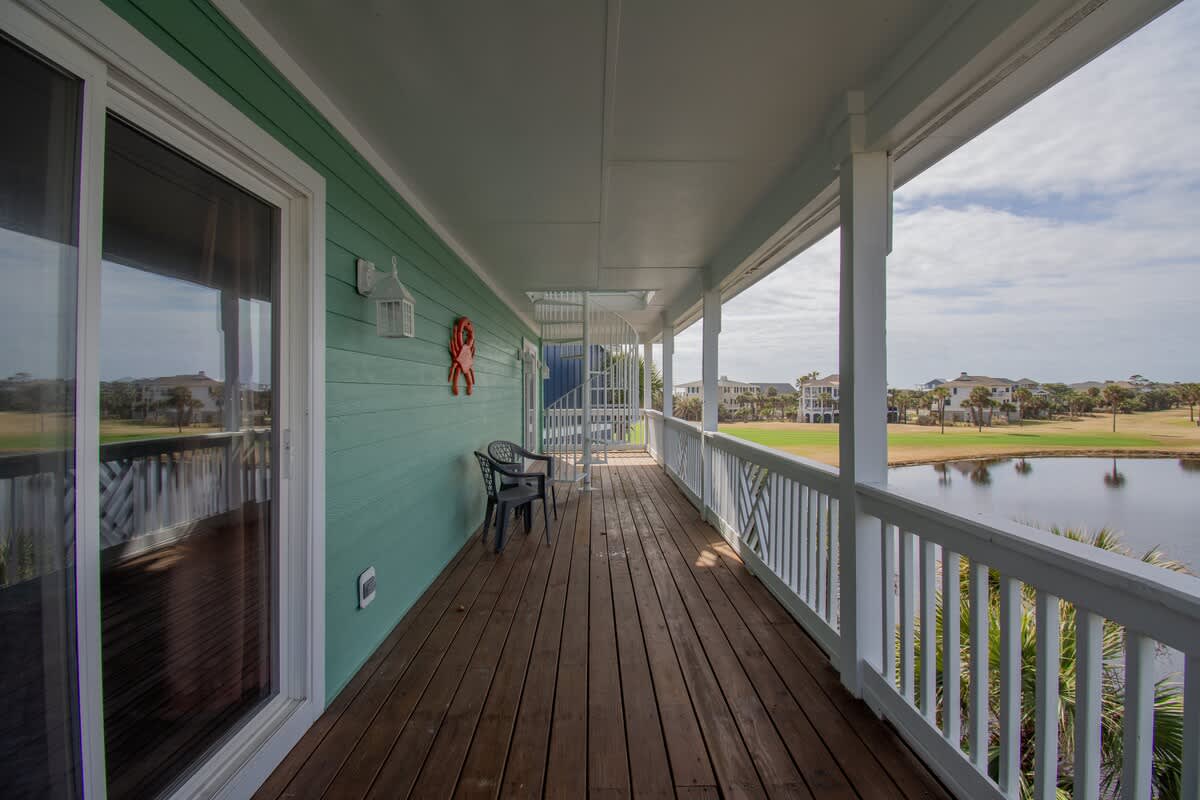 Back deck with gorgeous views