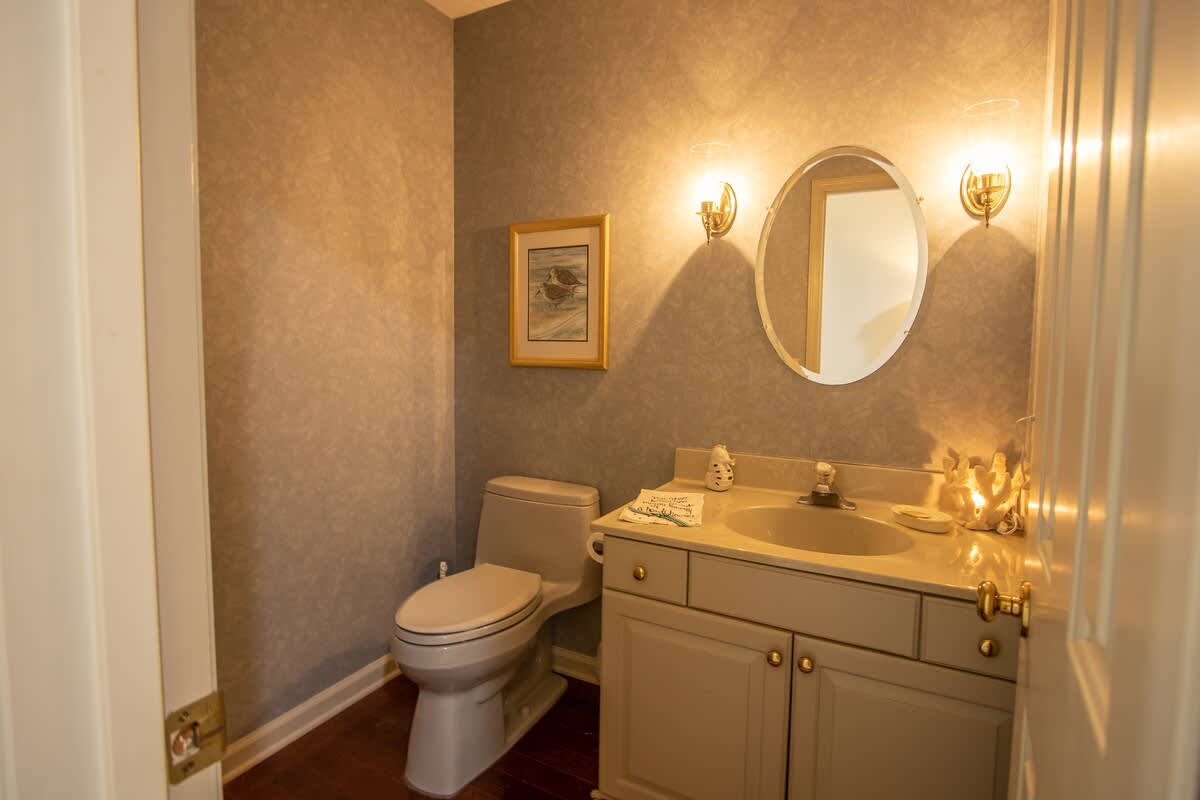 1st Level Half Bath in Hall