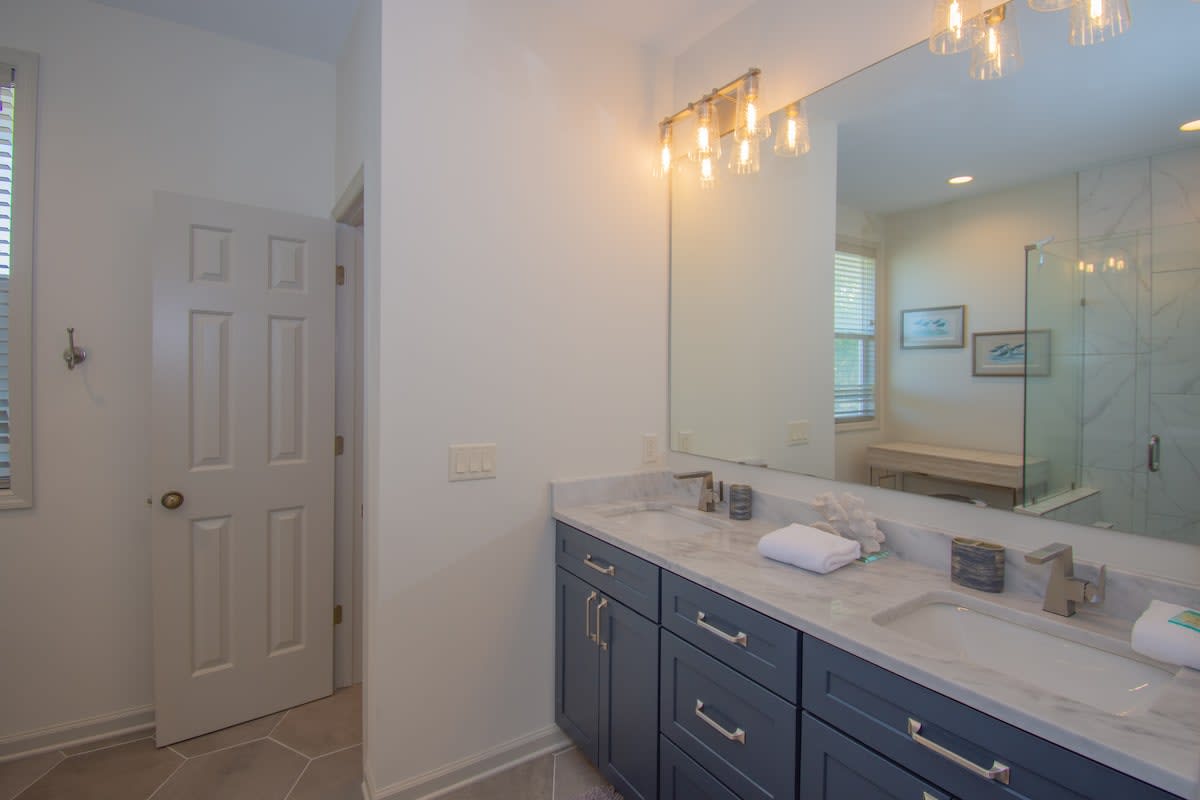 Second floor primary bedroom with en suite bathroom
