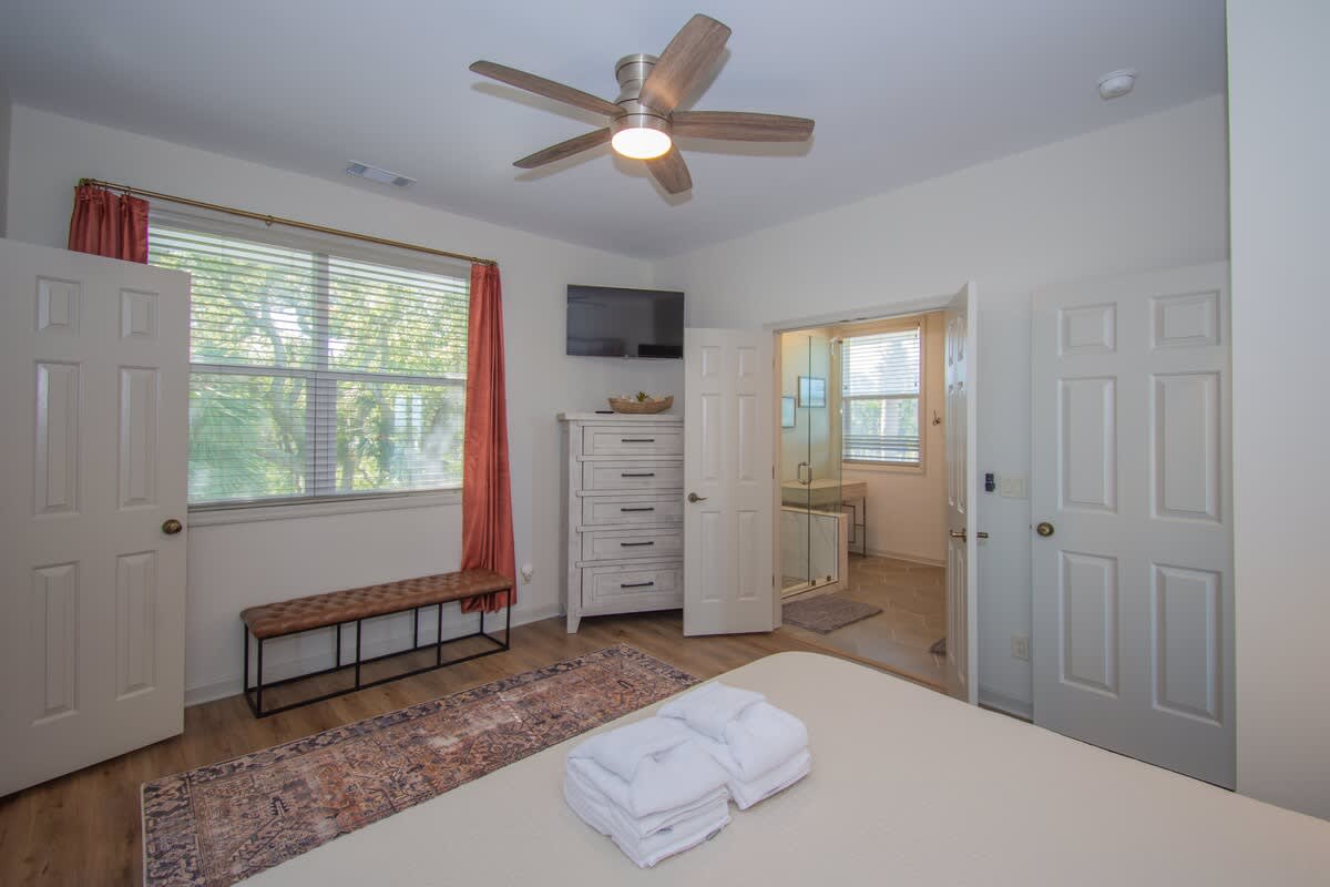 Second floor primary bedroom with en suite bathroom