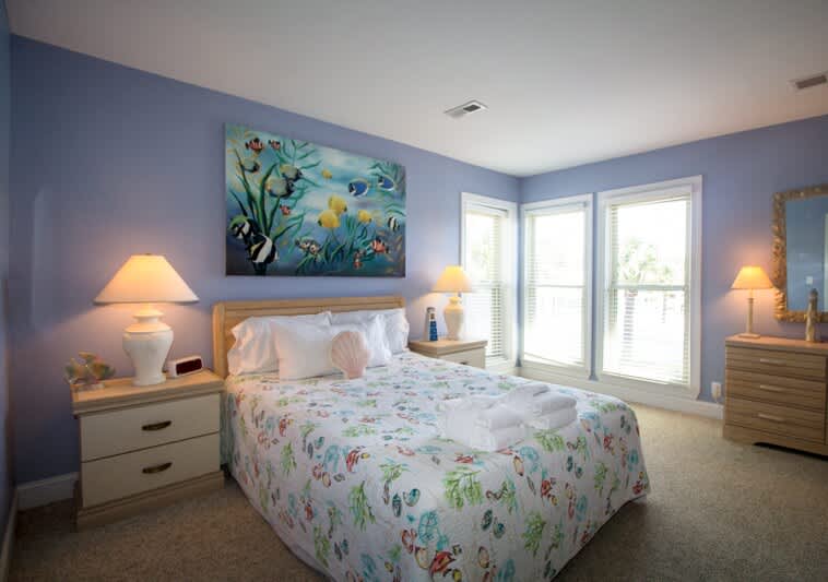 1st Level Guest Bedroom with King Bed and Full En Suite Bathroom