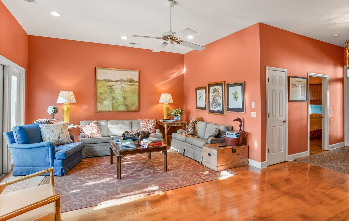 Living Room with Access to Back Deck 