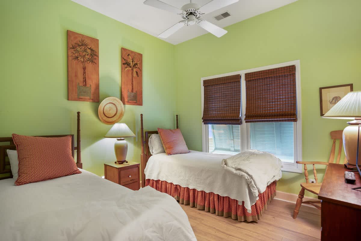 Guest Bedroom with a Shared Full Hall Bathroom 