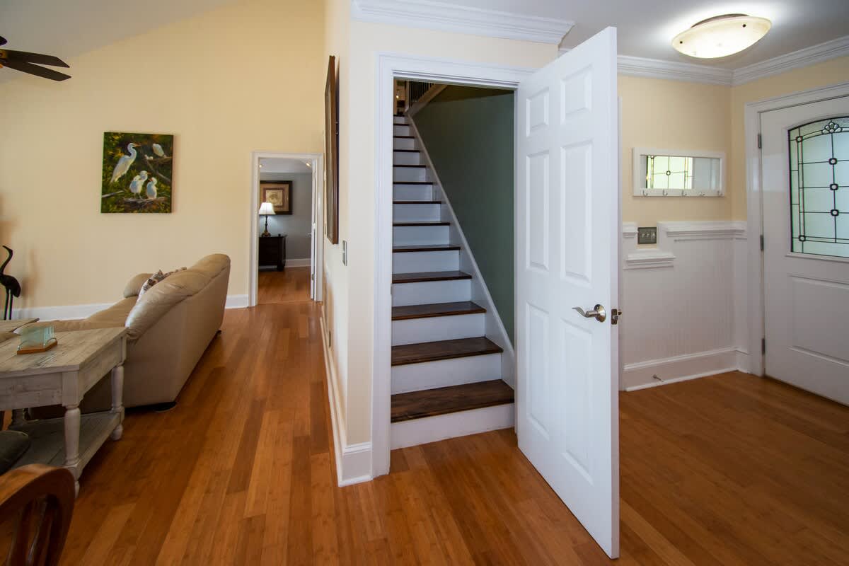 Stairs to second floor bedroom area