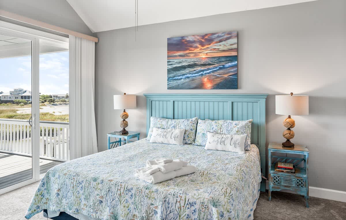 Primary Bedroom with King Bed, Private Balcony, and Private En-Suite 