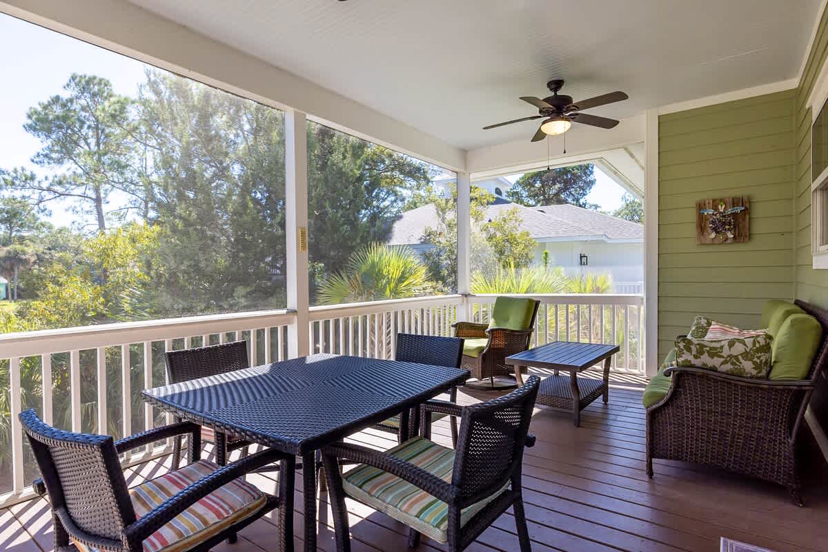 Screened in Back Deck off of Dining Room 