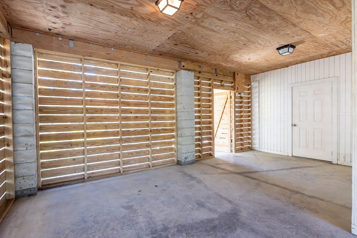 Left Side of Garage for Guest Use 