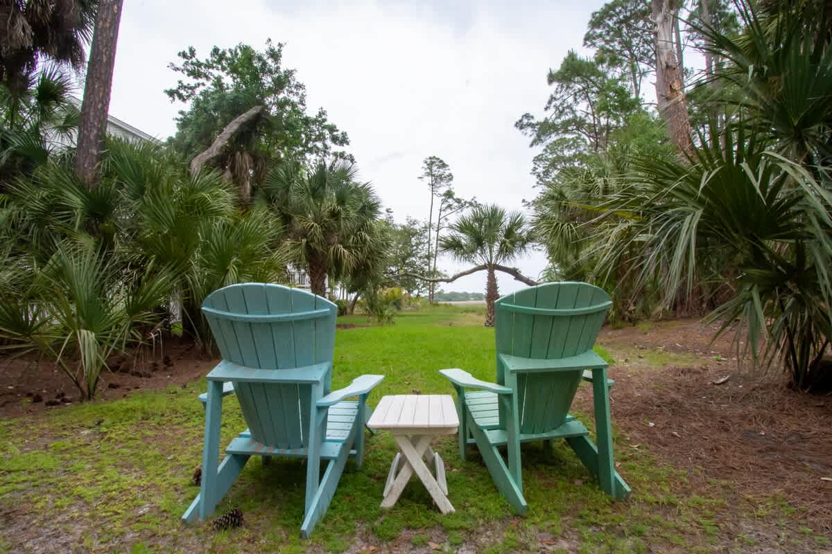 Back of the house overlooking marsh