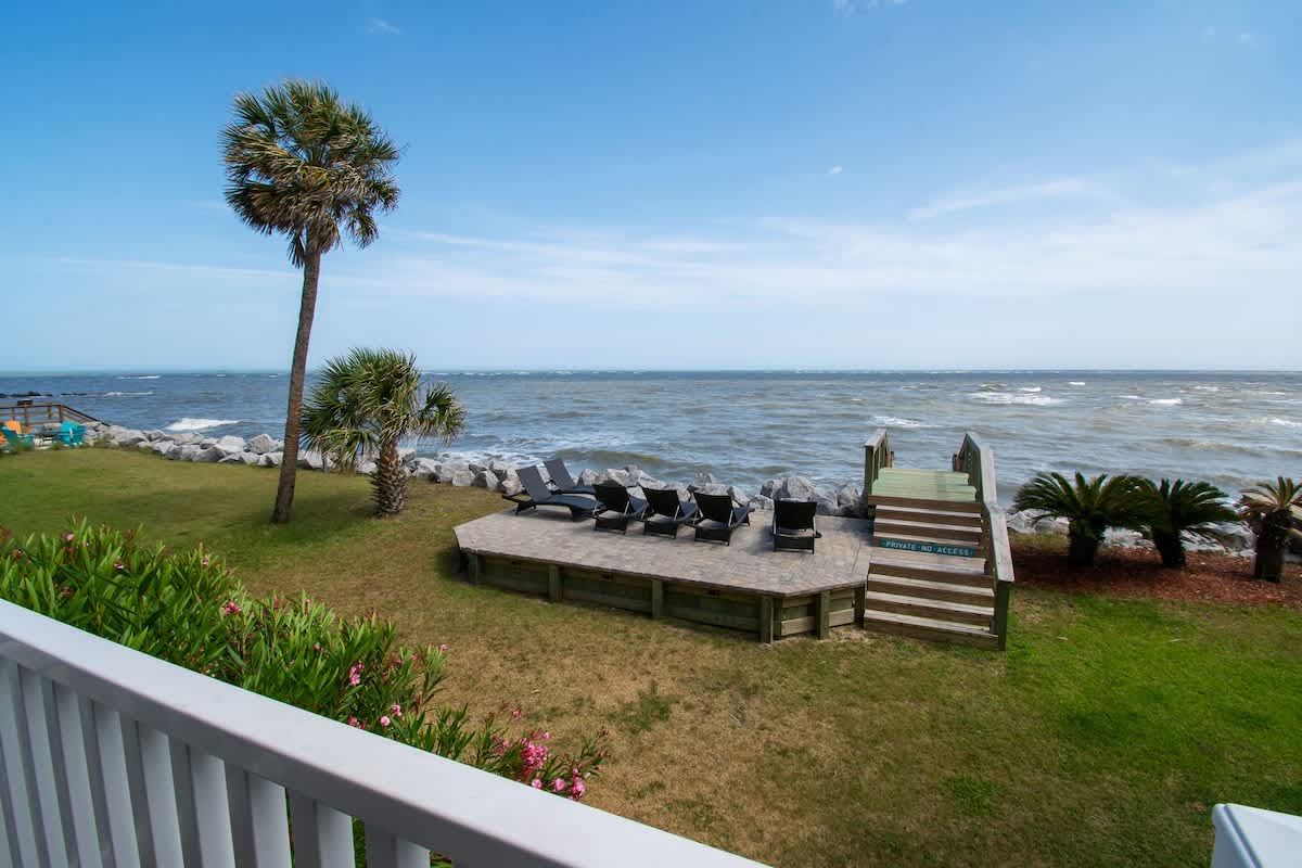 Private Deck and Seating Area