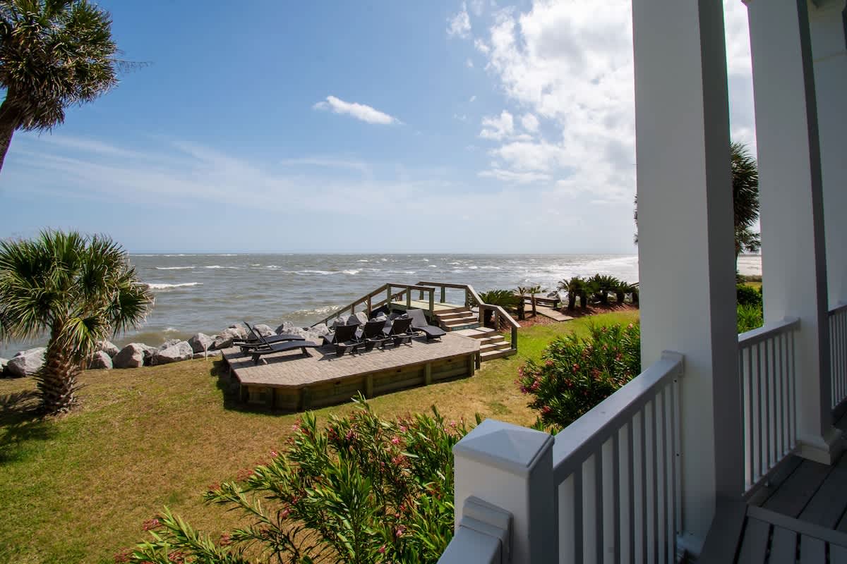 Private Deck and Seating Area