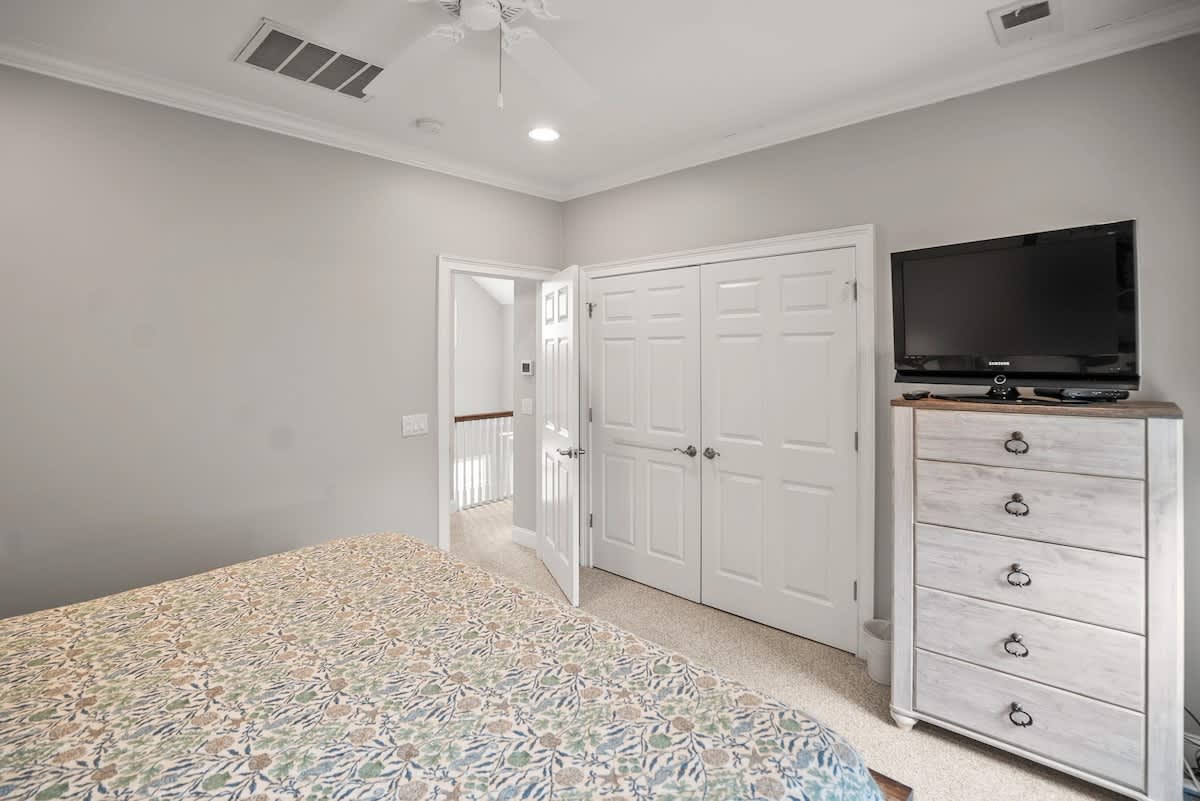 2nd Level Guest Bedroom with Queen on the Street Side