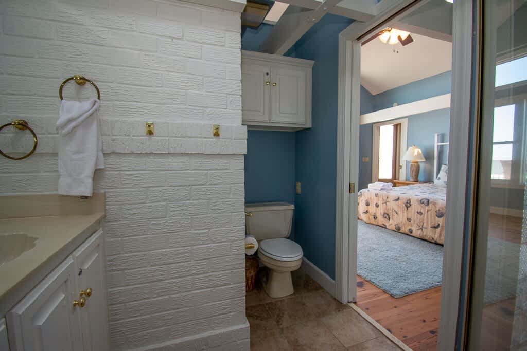 Primary Bathroom with Walk-In Shower and Double Vanity 