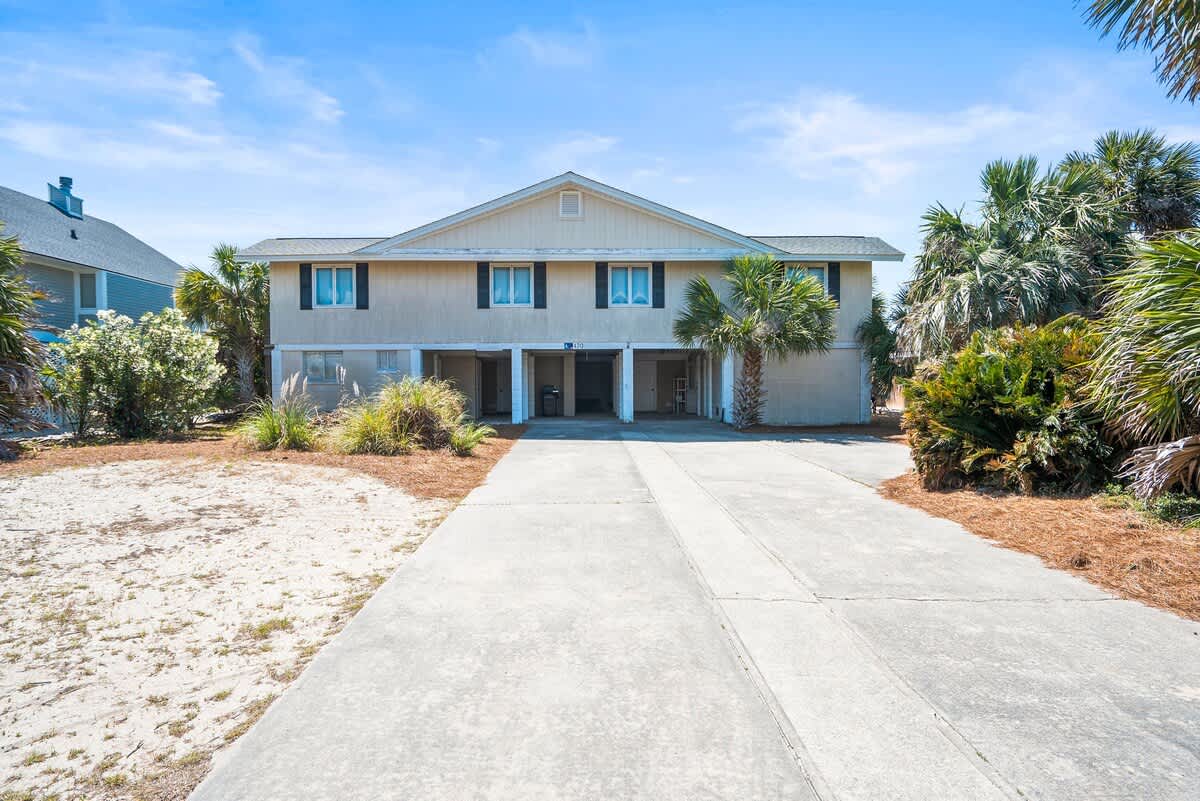 Front of the house with Garage
