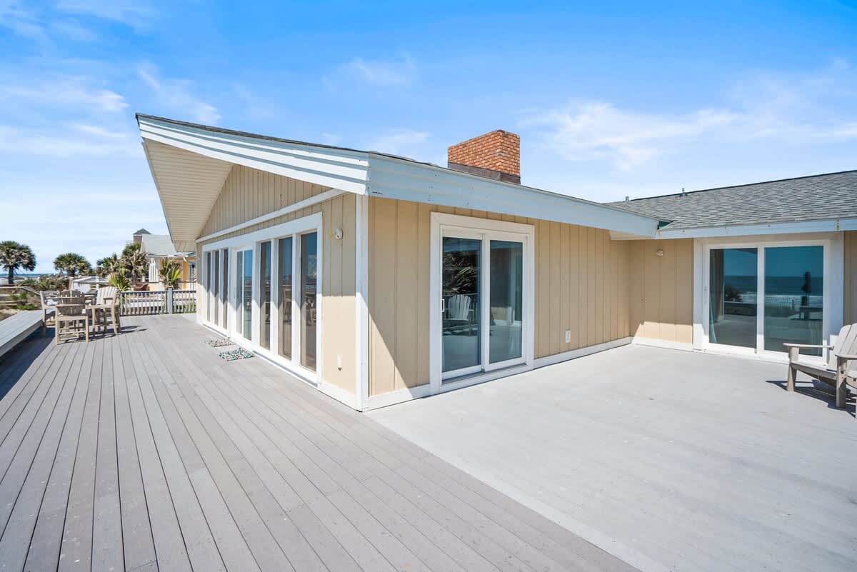 Ocean Front Deck off Living Room and Primary Bedroom 2