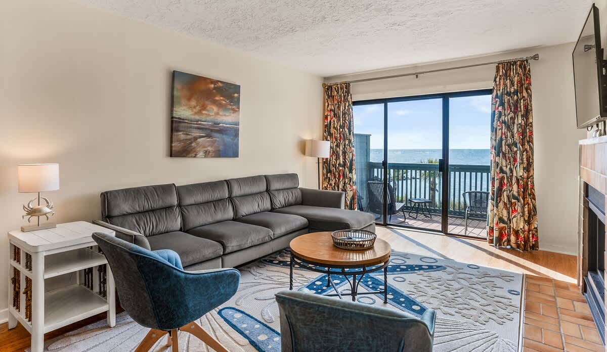 Spacious living room with amazing views