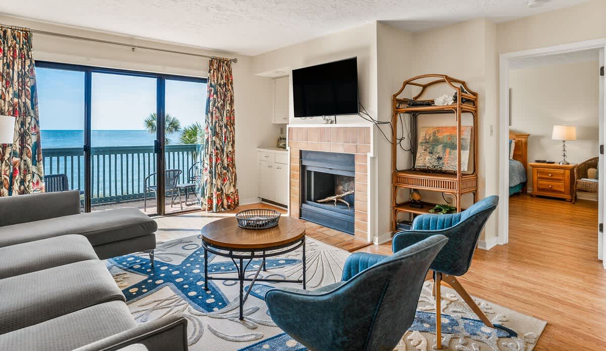 Spacious living room with amazing views