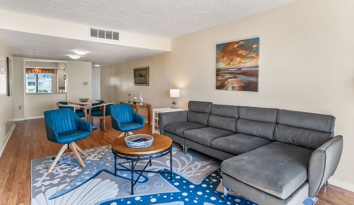 Spacious living room with amazing views