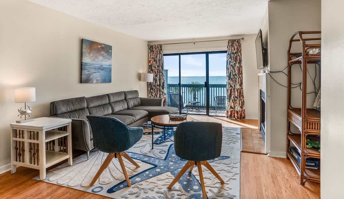 Spacious living room with amazing views