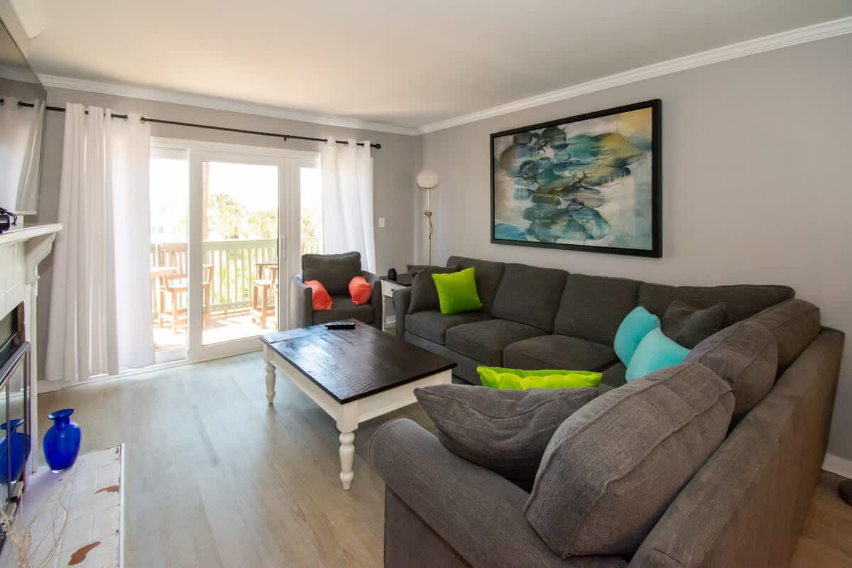 Open concept dining area and living room