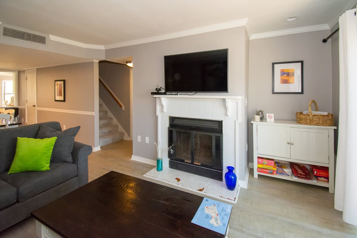 Open concept dining area and living room