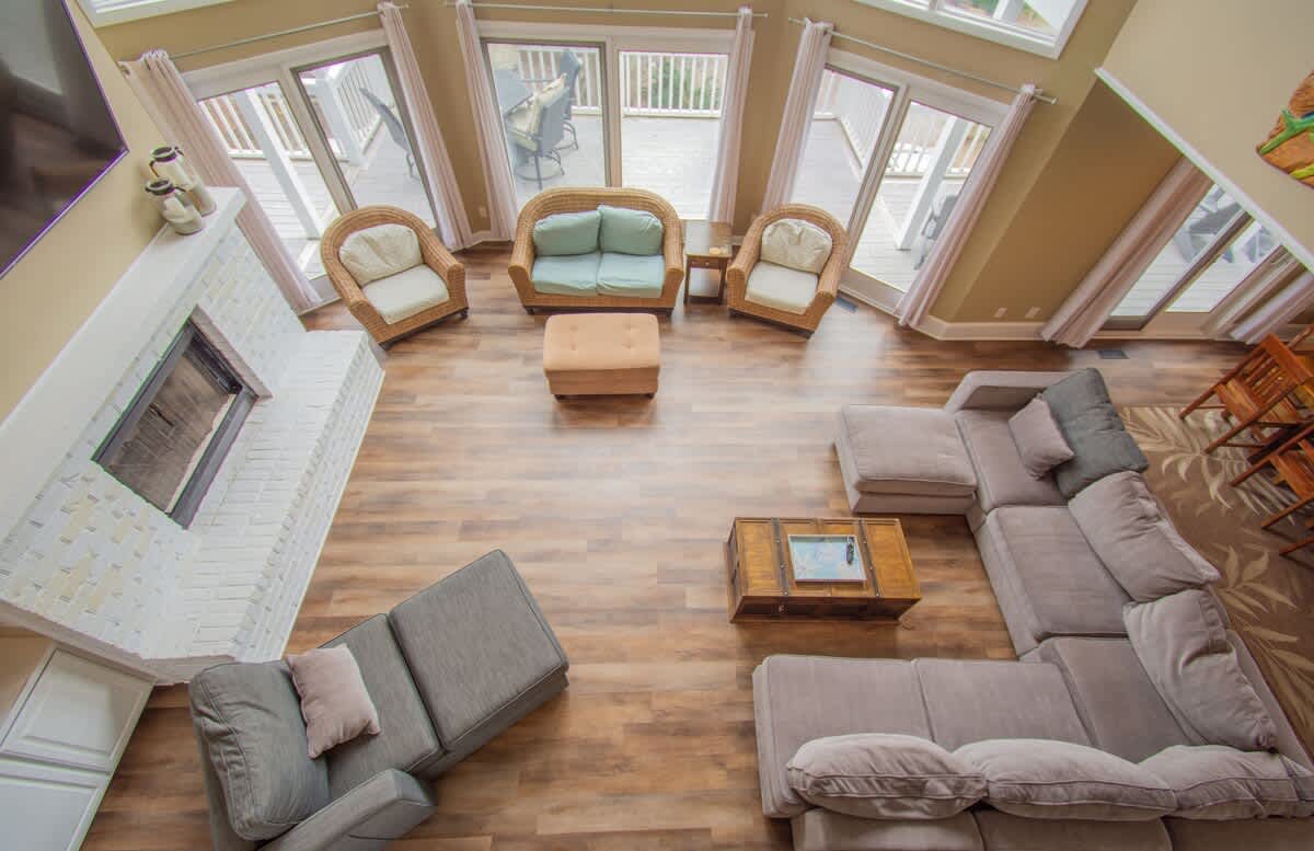 Living Room with Access to Wrap around Porch