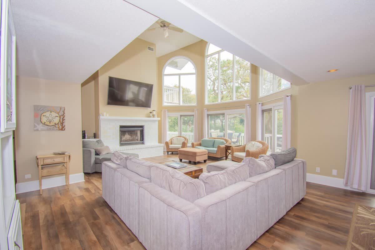 Living Room with Access to Wrap around Porch