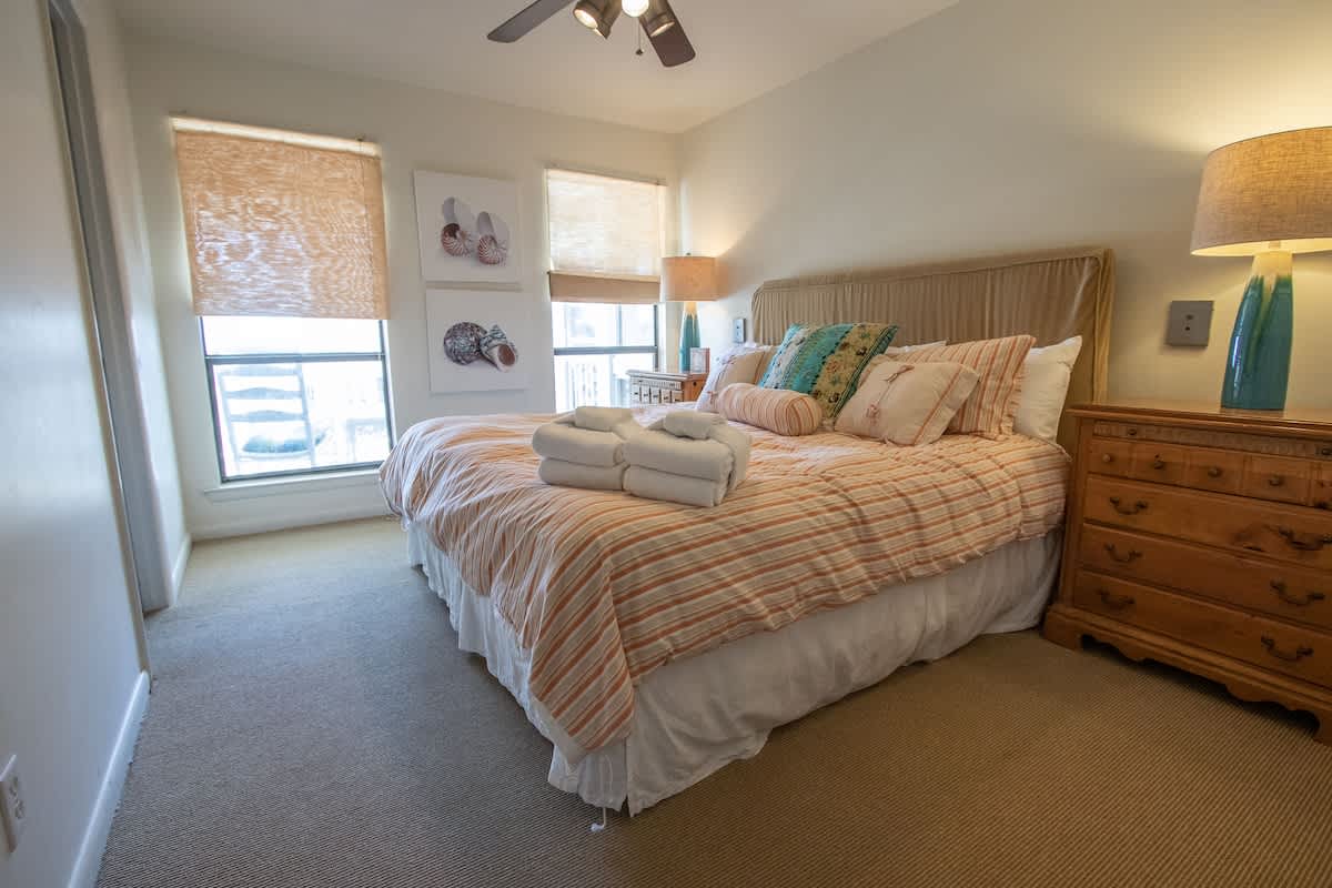 Primary Bedroom 1 with King Bed and Full En Suite Bathroom