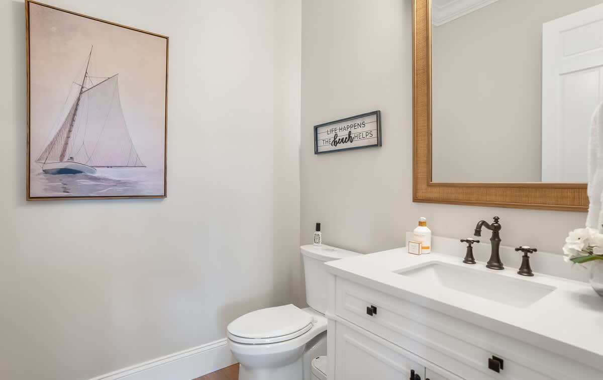 Half Bathroom on First Floor 