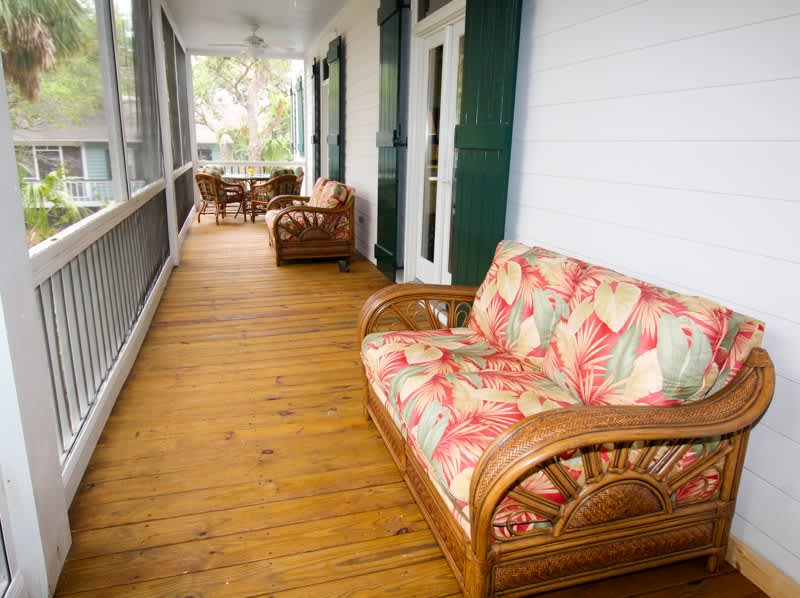 1st Floor Porch, Off Living Room. Overlooks backyard. 