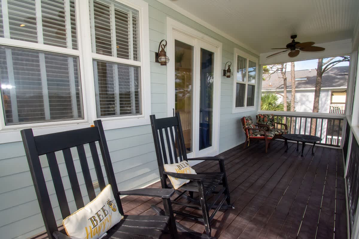 Back Deck, Off Living Room 