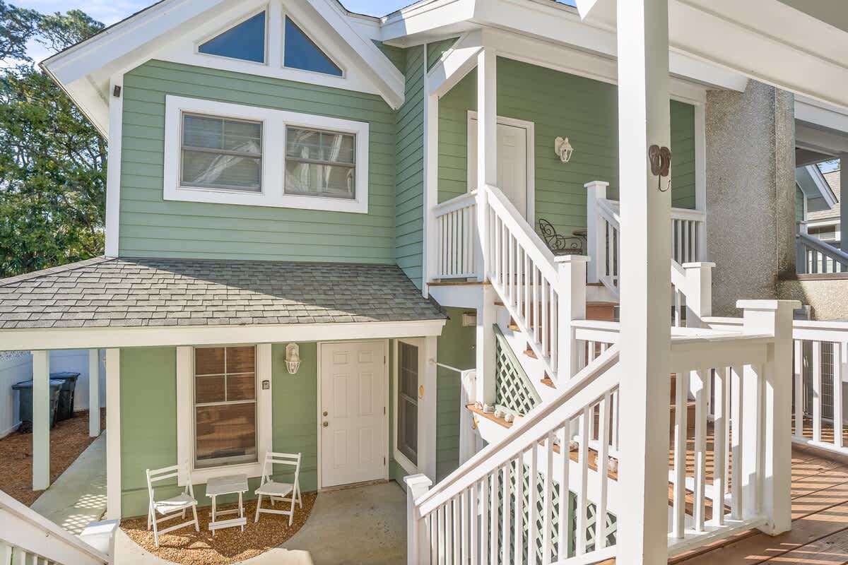 Outside Front Door to Main House