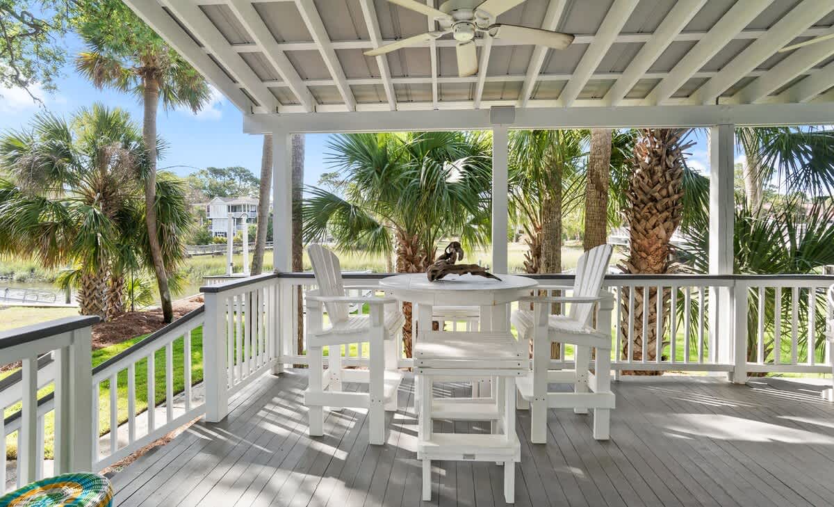 Back Deck with Plenty of Seating
