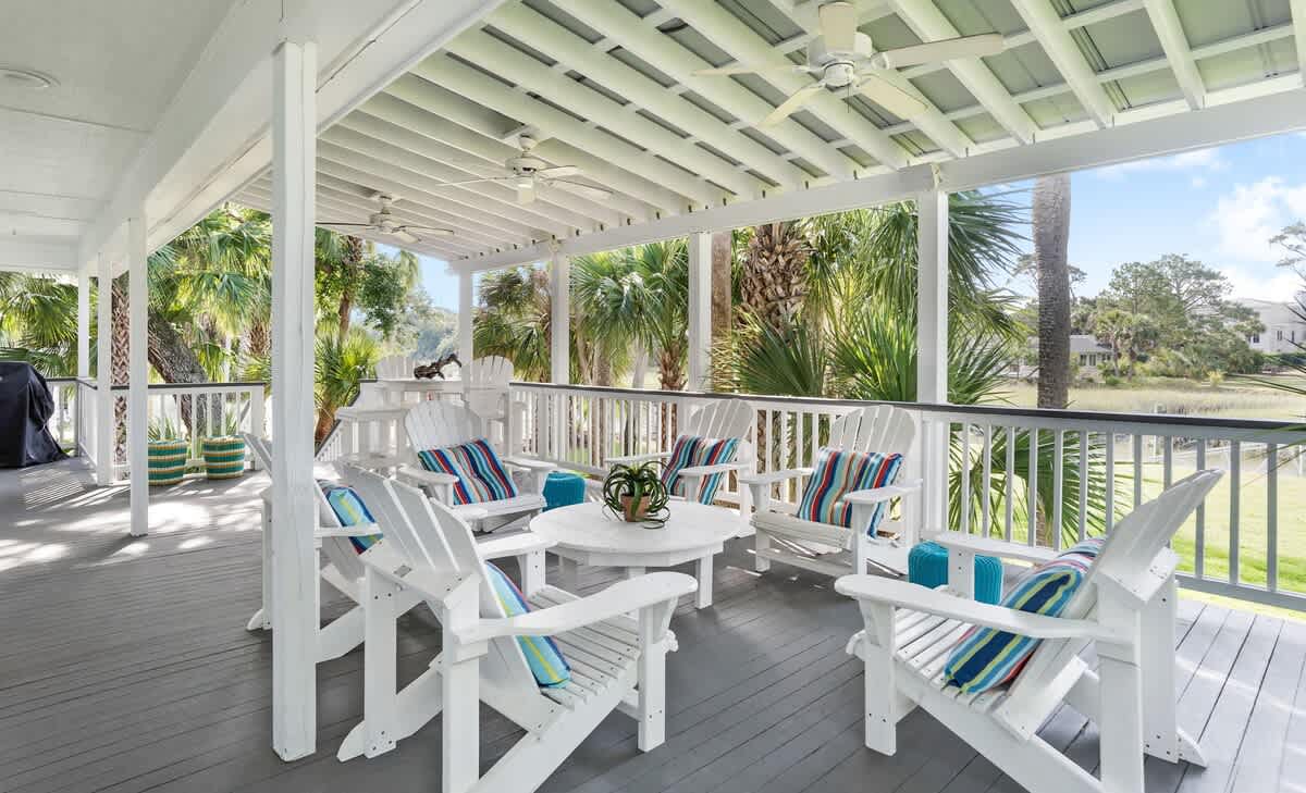 Back Deck with Plenty of Seating