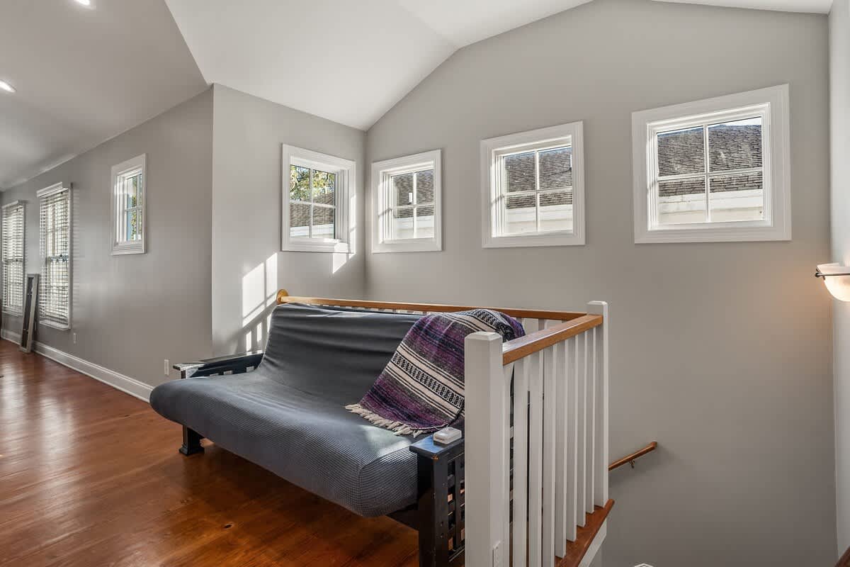 Queen Futon in Upstairs Hall