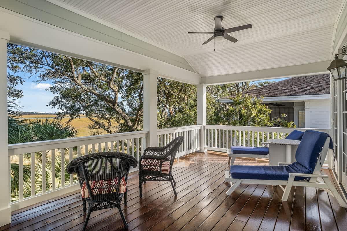 Upstairs Back Porch