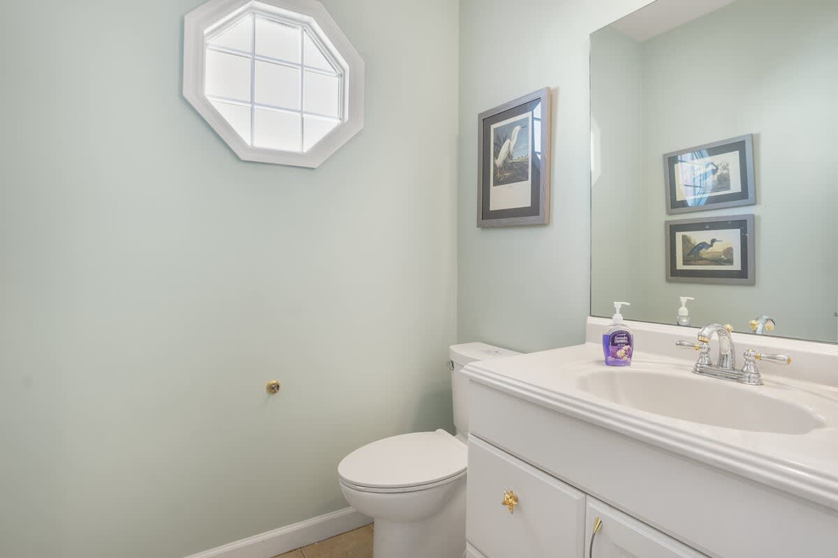 First floor half bath