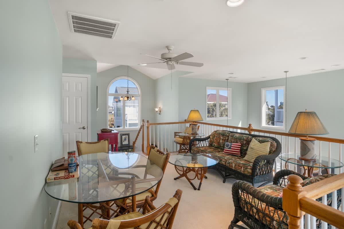 Second floor loft living room
